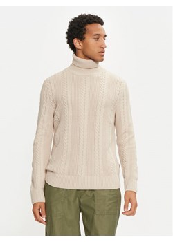 Jack&Jones Golf 12261441 Beżowy Regular Fit ze sklepu MODIVO w kategorii Swetry męskie - zdjęcie 182759451