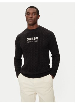 Guess Sweter M4BR11 Z3HA2 Czarny Regular Fit ze sklepu MODIVO w kategorii Swetry męskie - zdjęcie 182759544