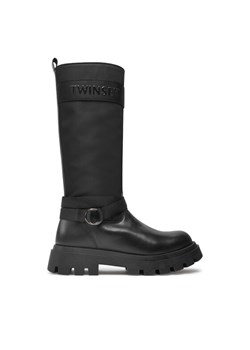 TWINSET Kozaki Stivale 242GCJ S Czarny ze sklepu MODIVO w kategorii Kozaki damskie - zdjęcie 182759763