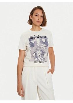 Weekend Max Mara T-Shirt 2425976031 Écru Regular Fit ze sklepu MODIVO w kategorii Bluzki damskie - zdjęcie 182759863