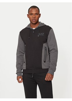 EA7 Emporio Armani Bluza 6DPM34 PJVTZ 1200 Czarny Regular Fit ze sklepu MODIVO w kategorii Bluzy męskie - zdjęcie 182760010