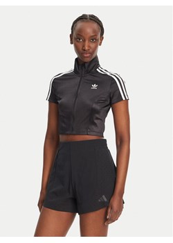 adidas Bluzka adicolor JD0277 Czarny Slim Fit ze sklepu MODIVO w kategorii Bluzki damskie - zdjęcie 182760201