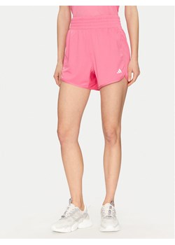 adidas Szorty sportowe Pacer Essentials JN4662 Różowy Regular Fit ze sklepu MODIVO w kategorii Szorty - zdjęcie 182760210