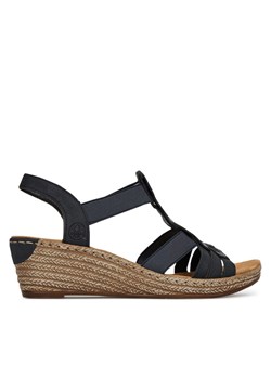 Rieker Sandały 62436-14 Granatowy ze sklepu MODIVO w kategorii Espadryle damskie - zdjęcie 182760233