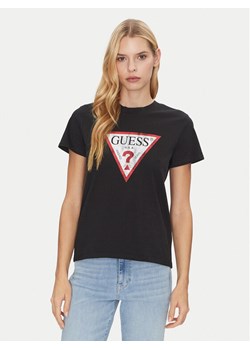 Guess T-Shirt W2BI69 K8FQ1 Czarny Regular Fit ze sklepu MODIVO w kategorii Bluzki damskie - zdjęcie 182760271