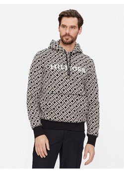 Tommy Hilfiger Bluza Monogram MW0MW34186 Czarny Regular Fit ze sklepu MODIVO w kategorii Bluzy męskie - zdjęcie 182760613