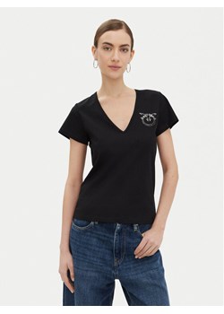 PINKO T-Shirt 100372 A24E Czarny Regular Fit ze sklepu MODIVO w kategorii Bluzki damskie - zdjęcie 182760673