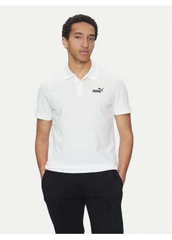 Puma Polo Essentials 682552 Biały Regular Fit ze sklepu MODIVO w kategorii T-shirty męskie - zdjęcie 182760774