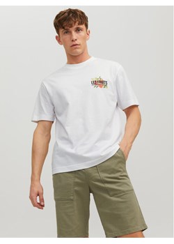 Jack&Jones T-Shirt Flores 12228776 Biały Loose Fit ze sklepu MODIVO w kategorii T-shirty męskie - zdjęcie 182760783