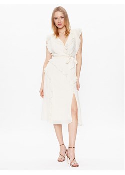 DKNY Sukienka koktajlowa DD2JD393 Écru Regular Fit ze sklepu MODIVO w kategorii Sukienki - zdjęcie 182760941