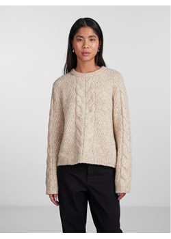 Pieces Sweter 17140372 Beżowy Regular Fit ze sklepu MODIVO w kategorii Swetry damskie - zdjęcie 182760974