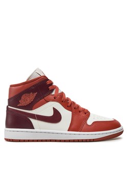 Nike Sneakersy Air Jordan 1 Mid BQ6472 200 Brązowy ze sklepu MODIVO w kategorii Buty sportowe damskie - zdjęcie 182761063