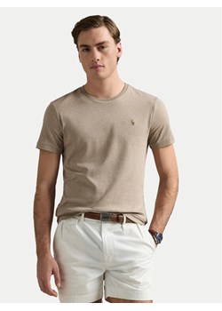 Polo Ralph Lauren T-Shirt 710740727089 Beżowy Custom Slim Fit ze sklepu MODIVO w kategorii T-shirty męskie - zdjęcie 182761070