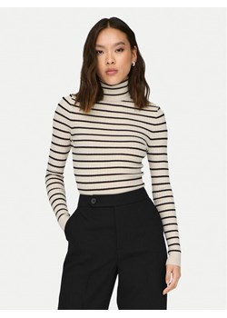 ONLY Golf Karol 15165075 Beżowy Slim Fit ze sklepu MODIVO w kategorii Swetry damskie - zdjęcie 182761102