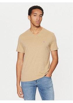 Tommy Jeans T-Shirt Jaspe DM0DM20364 Beżowy Slim Fit ze sklepu MODIVO w kategorii T-shirty męskie - zdjęcie 182761343