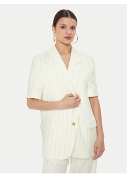 ViCOLO Marynarka TB2699 Écru Regular Fit ze sklepu MODIVO w kategorii Marynarki damskie - zdjęcie 182761353