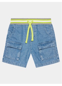 United Colors Of Benetton Szorty materiałowe 4AD7G901O Niebieski Regular Fit ze sklepu MODIVO w kategorii Spodenki chłopięce - zdjęcie 182761371