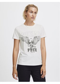 ICHI T-Shirt 20120143 Biały Regular Fit ze sklepu MODIVO w kategorii Bluzki damskie - zdjęcie 182761471