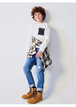 Mayoral Bluzka 7.065 Écru Regular Fit - id: 0000303269661 - marki Mayoral - 182761492 Mayoral Bluzka 7.065 Écru Regular Fit ze sklepu MODIVO w kategorii T-shirty chłopięce - zdjęcie 182761492