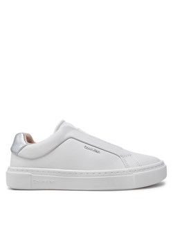 Calvin Klein Sneakersy Cupsole Slip On W/Ml HW0HW02289 Biały ze sklepu MODIVO w kategorii Buty sportowe damskie - zdjęcie 182761662