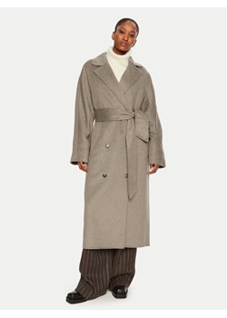 DAY BIRGER ÉT MIKKELSEN Płaszcz wełniany Howard DAY65243401 Beżowy Loose Fit ze sklepu MODIVO w kategorii Płaszcze damskie - zdjęcie 182761740