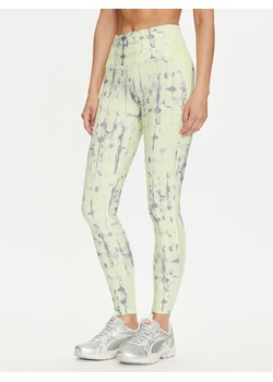 Reebok Legginsy Lux Perform 100037391 Zielony Slim Fit ze sklepu MODIVO w kategorii Spodnie damskie - zdjęcie 182761741