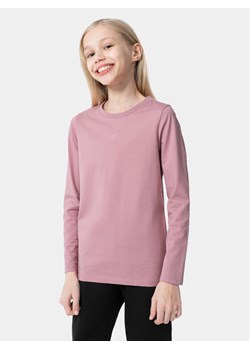 4F Bluzka 4FJAW23TLONF141 Różowy Regular Fit ze sklepu MODIVO w kategorii Bluzki dziewczęce - zdjęcie 182761772