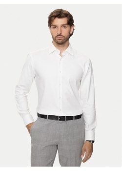 Boss Koszula 50470583 Écru Slim Fit ze sklepu MODIVO w kategorii Koszule męskie - zdjęcie 182761882