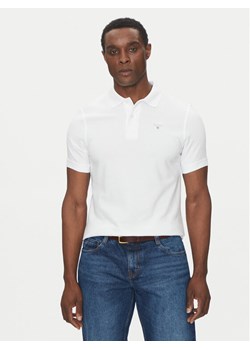 Barbour Polo Original Sports MML0358WH11 Biały Tailored Fit ze sklepu MODIVO w kategorii T-shirty męskie - zdjęcie 182762120