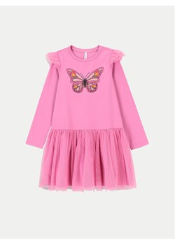 Coccodrillo Sukienka codzienna ZC4129102MGK Różowy Regular Fit ze sklepu MODIVO w kategorii Sukienki dziewczęce - zdjęcie 182762402