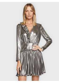 TWINSET Sukienka codzienna 222TT2272 Srebrny Regular Fit ze sklepu MODIVO w kategorii Sukienki - zdjęcie 182762472