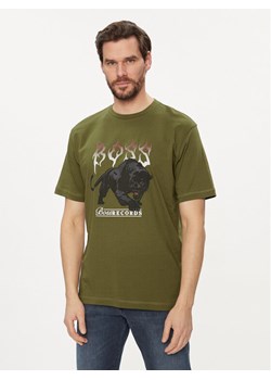 Boss T-Shirt TeePantera 50510223 Zielony Regular Fit ze sklepu MODIVO w kategorii T-shirty męskie - zdjęcie 182762573