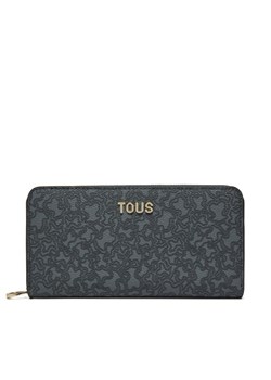TOUS Duży Portfel Damski Kaos Mini Lines 2002183447 Szary ze sklepu MODIVO w kategorii Portfele damskie - zdjęcie 182762601