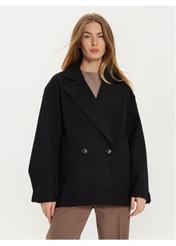 Gina Tricot Płaszcz przejściowy 22830 Czarny Regular Fit ze sklepu MODIVO w kategorii Płaszcze damskie - zdjęcie 182762670