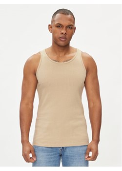 Jack&Jones Tank top Havana 12251771 Beżowy Regular Fit ze sklepu MODIVO w kategorii T-shirty męskie - zdjęcie 182762711