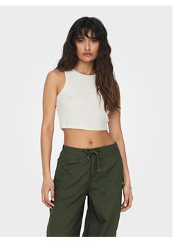 ONLY Top Vilma 15282771 Biały Slim Fit ze sklepu MODIVO w kategorii Bluzki damskie - zdjęcie 182762731