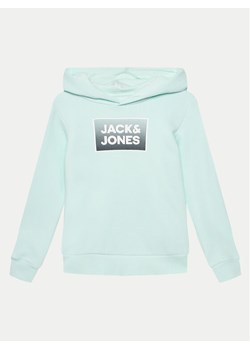 Jack&Jones Junior Bluza Steel 12249653 Zielony Regular Fit ze sklepu MODIVO w kategorii Bluzy chłopięce - zdjęcie 182762852