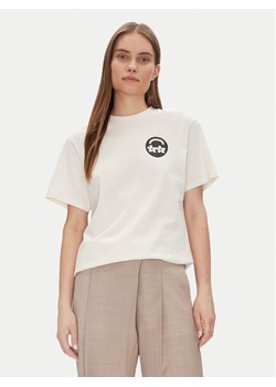 HUGO T-Shirt Vintage Tee_B_3 50533958 Écru Relaxed Fit ze sklepu MODIVO w kategorii Bluzki damskie - zdjęcie 182763030