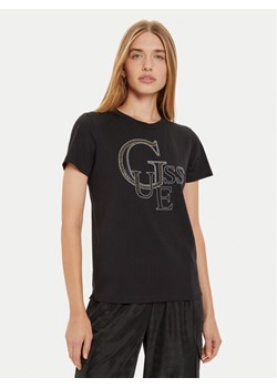 Guess T-Shirt W4BI16 I3Z14 Czarny Regular Fit ze sklepu MODIVO w kategorii Bluzki damskie - zdjęcie 182763042