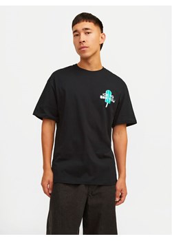 Jack&Jones T-Shirt Jorfrutti 12256926 Czarny Wide Fit ze sklepu MODIVO w kategorii T-shirty męskie - zdjęcie 182763051