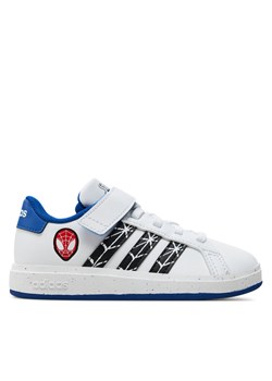 adidas Sneakersy Grand Court Spider-Man El K IF0925 Biały ze sklepu MODIVO w kategorii Buty sportowe dziecięce - zdjęcie 182763120