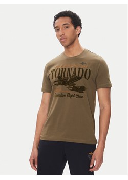 Aeronautica Militare T-Shirt 251TS2405J641 Khaki Regular Fit ze sklepu MODIVO w kategorii T-shirty męskie - zdjęcie 182763171