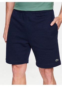 Lacoste Szorty sportowe GH9627 Granatowy Regular Fit ze sklepu MODIVO w kategorii Spodenki męskie - zdjęcie 182763200