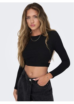 ONLY Bluzka 15293922 Czarny Slim Fit ze sklepu MODIVO w kategorii Bluzki damskie - zdjęcie 182763313