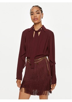 Elisabetta Franchi Sukienka koktajlowa AB-654-46E2 Bordowy Regular Fit ze sklepu MODIVO w kategorii Sukienki - zdjęcie 182763642