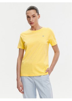 Tommy Hilfiger T-Shirt WW0WW45522 Żółty Regular Fit ze sklepu MODIVO w kategorii Bluzki damskie - zdjęcie 182763660