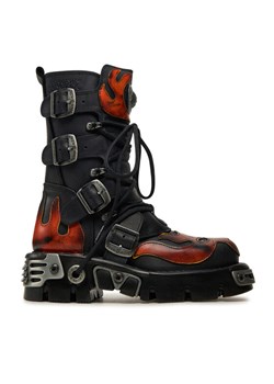 NEW ROCK Glany M-107-S1 Czarny ze sklepu MODIVO w kategorii Workery damskie - zdjęcie 182763883