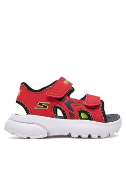 Skechers Sandały Razor Splash 406513N/RDBK Czerwony ze sklepu MODIVO w kategorii Sandały dziecięce - zdjęcie 182763950