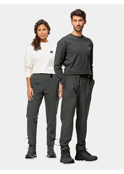 Jack Wolfskin Spodnie outdoor Kiebitzweg Pants 1508471 Czarny Regular Fit ze sklepu MODIVO w kategorii Spodnie męskie - zdjęcie 182764040