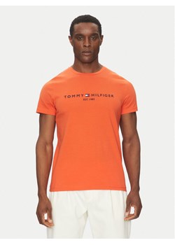 Tommy Hilfiger T-Shirt Logo MW0MW11797 Pomarańczowy Regular Fit ze sklepu MODIVO w kategorii T-shirty męskie - zdjęcie 182764321